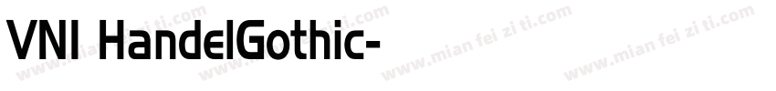 VNI HandelGothic字体转换